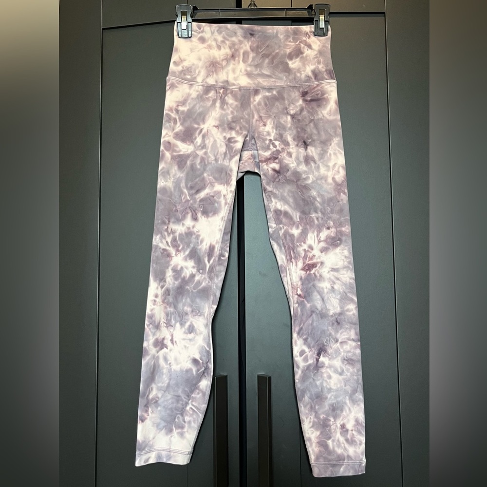 Lululemon Align High-Rise Leggings 25” in Diamond Dye Pink Bliss Graphite Purple